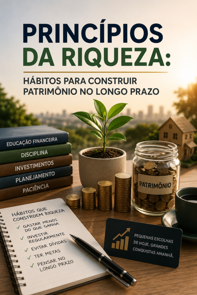 Princípios da riqueza: hábitos para construir patrimônio no longo prazo