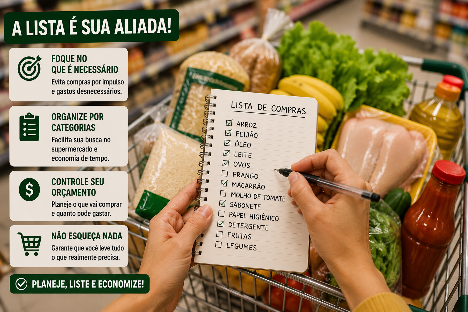 Como economizar dinheiro no supermercado em 2026