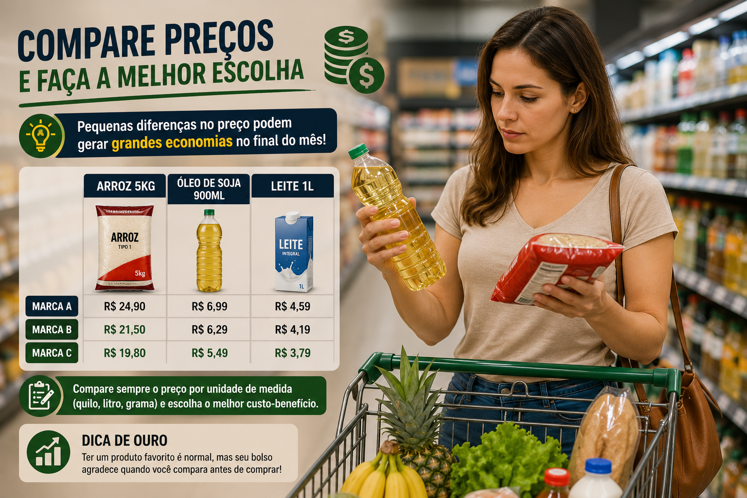 Como Economizar Dinheiro no Supermercado