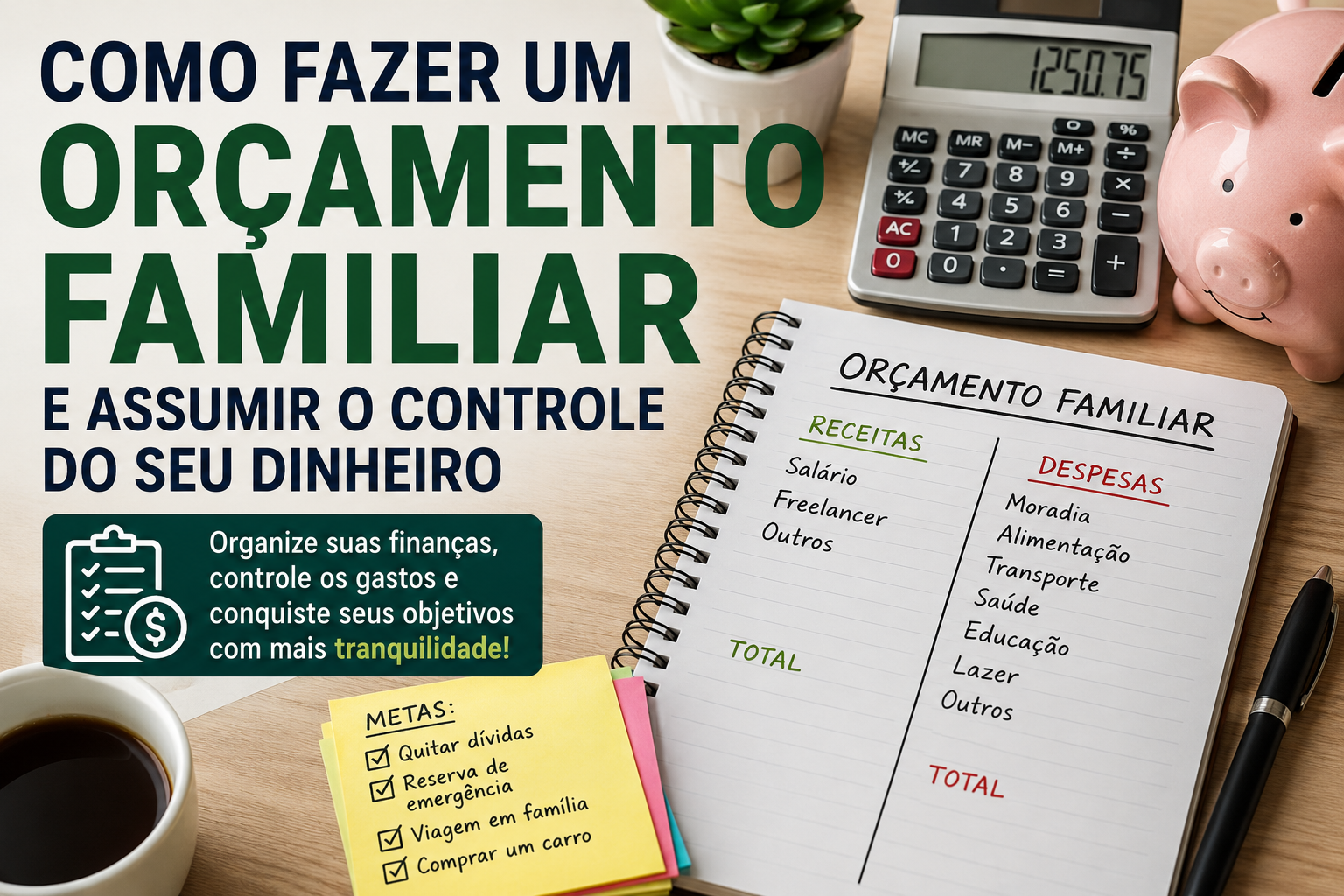 Como Fazer um Orçamento Familiar e Assumir o Controle do Seu Dinheiro